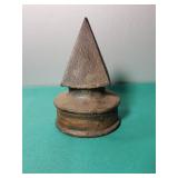 Cast Iron Fence Post Finial Cap. 4.5x7 Inches Tall