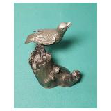 Vintage 1977:  2 Piece Pewter Baltimore Orioles Sculptures by Gilroy Roberts