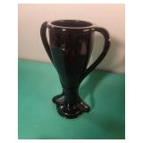 Vintage Fostoria Black Amethyst Glass Trophy Case