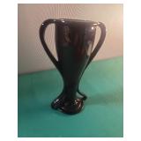 Vintage Fostoria Black Amethyst Glass Trophy Case