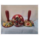 Vintage 1950s Metal Noise Maker Party Favors