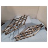 Two Leonard Silver-Plated Expandable Trivets - Hong Kong