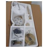 52 in. LED indoor Black and Gold Ceiling Fan