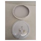 15 in. 30-Watt Modern White Sleek Integrated LED Flush Mount with White Acrylic Shade