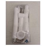 Everbilt Trip Lever 1-1/2 in. White Poly Pipe Bath Waste and Overflow Drain in Brushed Nickel