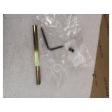 Baldwin Lakeshore Door Configuration 4 Keyed Entry Multi Point Trim Lever Set with Euro Profile Cylinder Below Handle, Brass