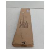 Zenna Home NeverRust Rustproof 40 in. Aluminum Dual Mount Curved Stall Shower Rod in Satin Nickel