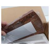 Breezary Modern Farmhouse 52-in Matte Black with Rich Walnut and Weathered Oak Blades LED Ceiling Fan With Light 5 -Blade