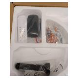 Breezary Modern Farmhouse 52-in Matte Black with Rich Walnut and Weathered Oak Blades LED Ceiling Fan With Light 5 -Blade