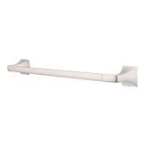Bruxie 18 in. Wall Mounted Single Towel Bar in Spot Defense Brushed Nickel