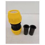 2 in. IPS DR 11 Underground Yellow Poly Gas Pipe Coupler