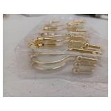 Double Roller Shower Hook Set in Gold