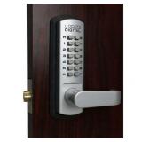 Lockey 3835 3000 Series Keyless Entry Single Combination Mechanical Lever Set - Satin