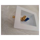 Apollo 4932471 0.5 in. Dia. PEX Barb Brass Ice Maker Outlet Box