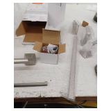 Bruxie 3-Piece Bath Hardware Set with 18 in Wall Mount Single Towel Bar, Paper Holder and Towel Ring in Brushed Nickel