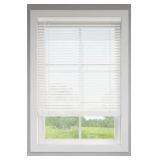 2 in White Faux Wood Horizontal Window Blinds, Cut to 30in x 48in