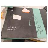 Matte Black Kitchen Faucet with Soap Dispenser