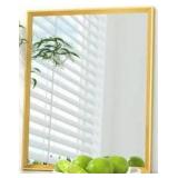 Modern Gold Square Wall Mirror