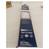 31x64 inch Cordless White Vinyl Mini Blinds