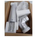 ProTech Stainless Steel 3 in. x 5 in. Horizontal Vent-Straight Termination Vent Kit