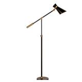 Camden Wells Rex Floor Lamp, Black/Brass