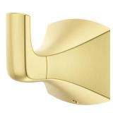 Bruxie J-Hook Robe/Towel Hook in Brushed Gold