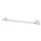 Bruxie 24 in. Wall Mounted Single Towel Bar in Spot Defense, Brushed Nickel