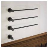 Claire 3-Bar Electric Towel Warmer in Matte Black