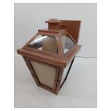 Bailey Park 14.25 in. Copper Outdoor Barn Wall Light with Clear Glass Shade