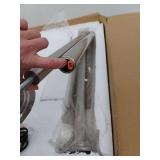 ARTIVA Classic Coordinates, 71 in. LED Torchiere Floor Lamp with Hammered Glass Shades, Brushed Steel, Dimmable