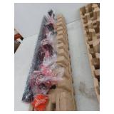 Hampton Bay Regan 29.25 in. 4-Light Matte Black Bathroom Vanity Light with Clear Glass Shades