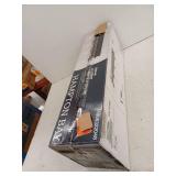 Hampton Bay Regan 29.25 in. 4-Light Matte Black Bathroom Vanity Light with Clear Glass Shades