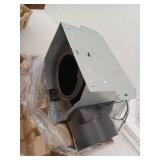 Hampton Bay 160 CFM Ceiling Mount Room Side Installation Bathroom Exhaust Fan with Adjustable LED Lighting and Night Light  White with Satin Nickel