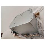 Hampton Bay 160 CFM Ceiling Mount Room Side Installation Bathroom Exhaust Fan with Adjustable LED Lighting and Night Light  White with Satin Nickel