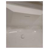 Hibiscus 67 Inch Rectangular Acrylic Soaking Tub with Integrated Drain, White, Retail $2,279.00
