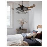 Fanaway 21292101 48 in. Industri Oil Rubbed Bronze & Dark Koa Ceiling Fan with Light