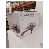 Fanaway 21292101 48 in. Industri Oil Rubbed Bronze & Dark Koa Ceiling Fan with Light