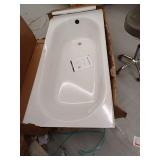 Princeton PRO 60 in. x 30 in. Soaking Bathtub with Left Drain in White