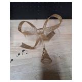 Gold Glitter Tree Topper Star