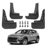 Norand Mud Flaps for Hyundai Kona 2018-2023 Mud Guards Splash Guards Tire Protector Mudguard Accessories Front and Rear 4pcs Set 2019 2020 2021 2022