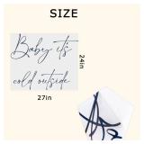 Raoformi Baby Itfts Cold Outside Wall Decal - Winter Holiday Home Decorations,Wonderland Baby Shower Gender Reveal Birthday Party Supplies,Snowflake Photography Background