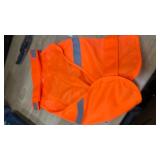 Dog Jacket High Visibility Safety Reflective Dog Vest for Small Medium Large Dogs (Large, Orange)