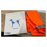 Dog Jacket High Visibility Safety Reflective Dog Vest for Small Medium Large Dogs (Large, Orange)