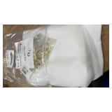 Lino Rosa Bathroom Window Curtain Short,Pinch Pleated with Rings Hooks 40 Inch Long Privacy Decorative White Semi Blackout Small Front Door Curtains for Glass Window