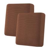 H.VERSAILTEX Super Stretch Individual Seat Cushion Covers Sofa Covers Couch Cushion Covers Slipcover Sets Thick Jacquard Textured Twill Fabric (2 Piece Medium Sofa Cushion Covers, Caramel)