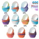 COcnny Mini Cupcake Paper Liner - 31pcs Gradient Pastel Baking Cups Muffin Cupcake Wrappers, Purple Blue Orange Cake Chocolate Candy Wrap Supplies for Birthday Wedding Baby Shower (10 Styles)