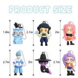 LIDIFC 4Pcs Korean Idol Action Figure,Keychains Holder Car Key Ring Mobile Phone Bag Hanging,Unique Action Figures Decorations Gifts for Fans Office Room Figurine Decor