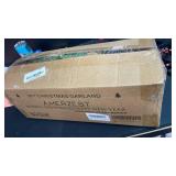 AMERZEST 9 FT Christmas Garland Pre-lit 70 LED Lights Holiday Artificial Decor for Stairs Mantle Door Indoor Outdoor Garland with Battery Operated Timer