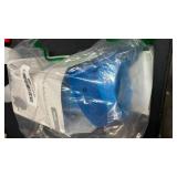 Professional 7 in 1 Dog Paw Cleaner for Dogs and Cats - Includes 1 Portable Paw Washer, 1 Bath Brush, 2 Dog Toothbrushes and 3 Absorbent Towels Note: Fits Paws up to 2 Inches Wide (Small, Blue)