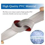 Floor Transition Strip Self Adhesive Floor Cover Strips Laminate 2\ Wide Vinyl Flat Divider Transitions Elegant Wood Grain Design (5cm, 20Ft, Gray)in